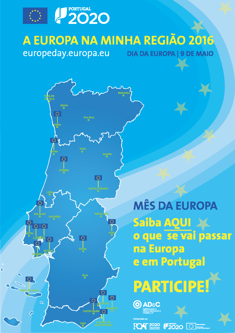 Cartaz A Europa na minha Região 2016